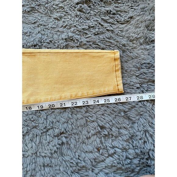 Altar’d state mustard yellow button fly high rise skinny jeans size 25 - Picture 7 of 7